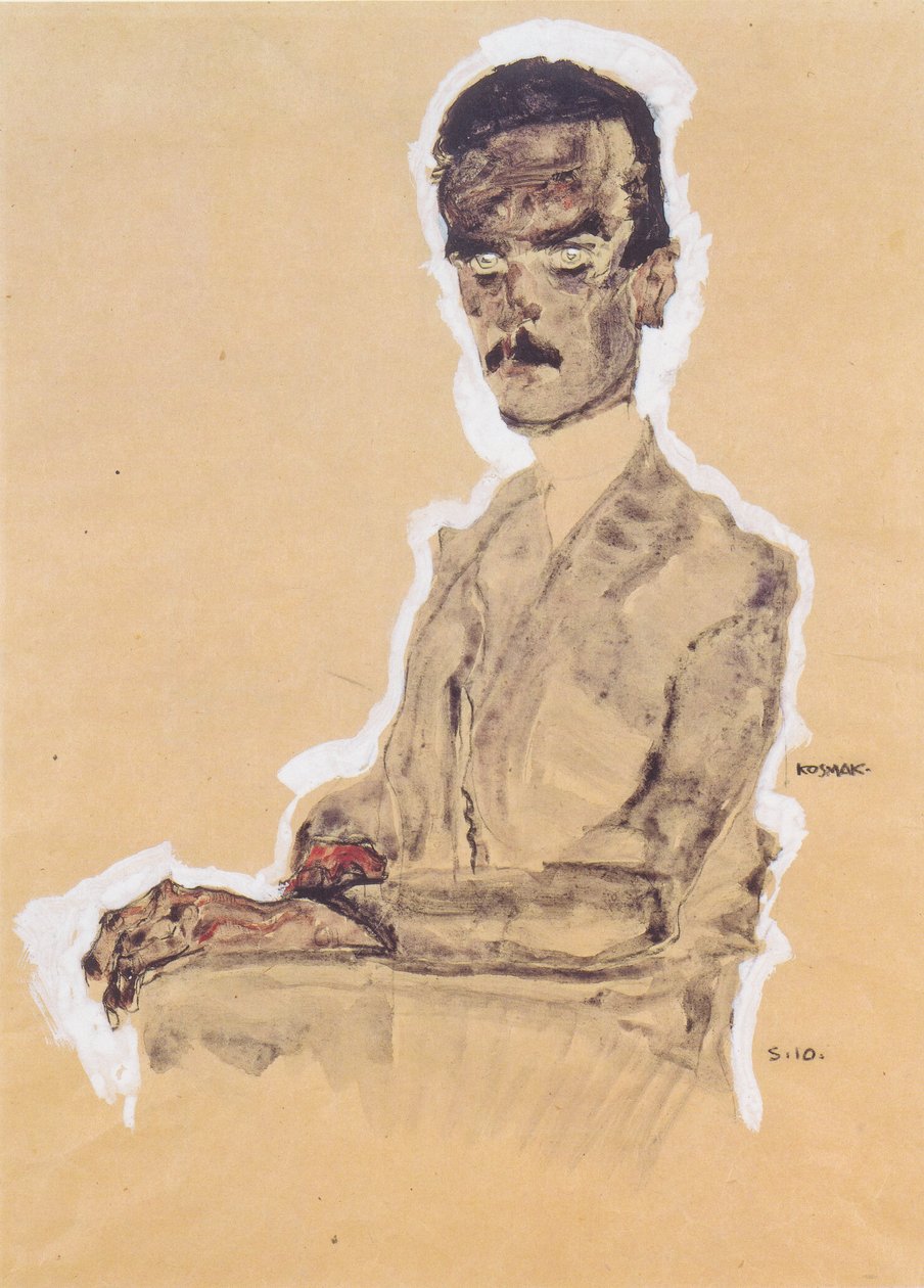 Portræt af Eduard Kosmack af Egon Schiele
