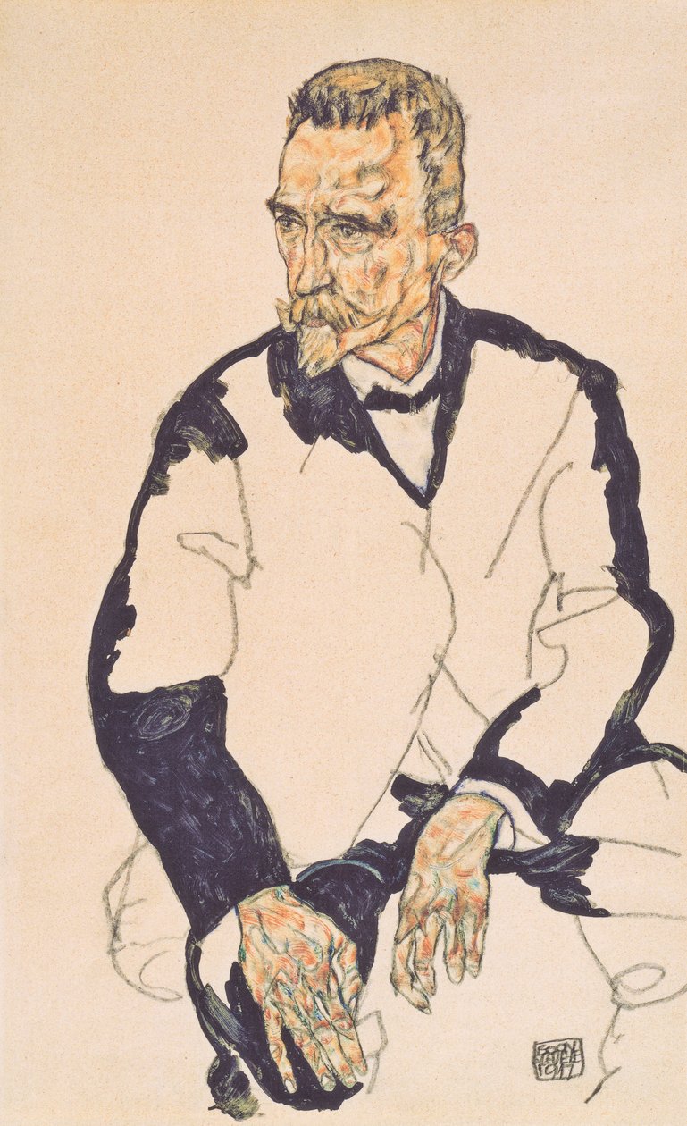 Bildnis Heinrich Benesch af Egon Schiele