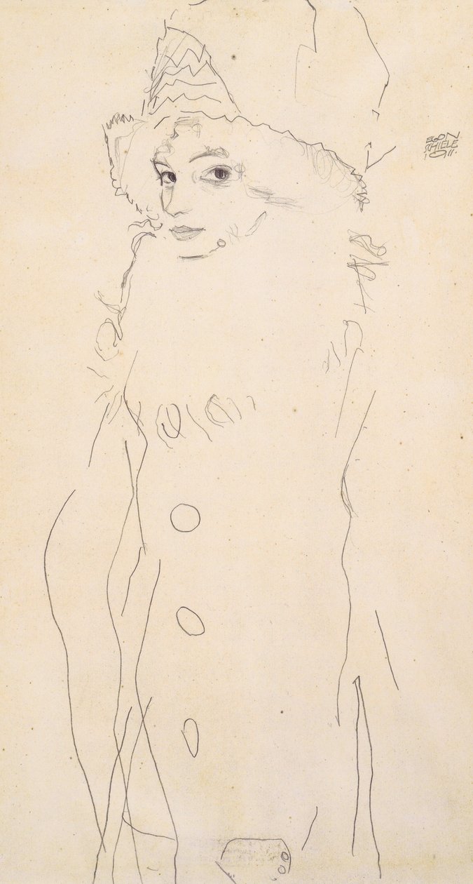 Gerti Schiele af Egon Schiele