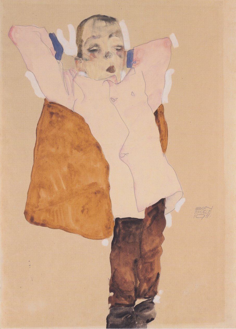 Knabe (lille) af Egon Schiele