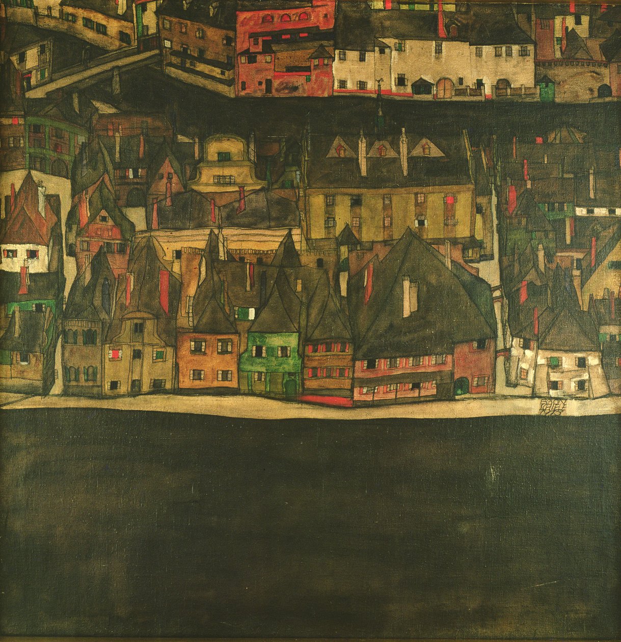 Krumau på Molde, Den Lille By af Egon Schiele