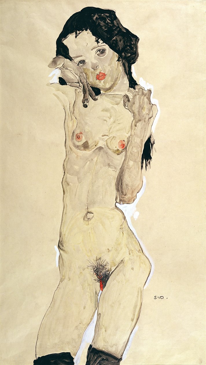 Nøgen af Egon Schiele