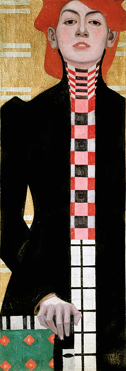 Portræt af en kvinde, 1909 (olie) af Egon Schiele