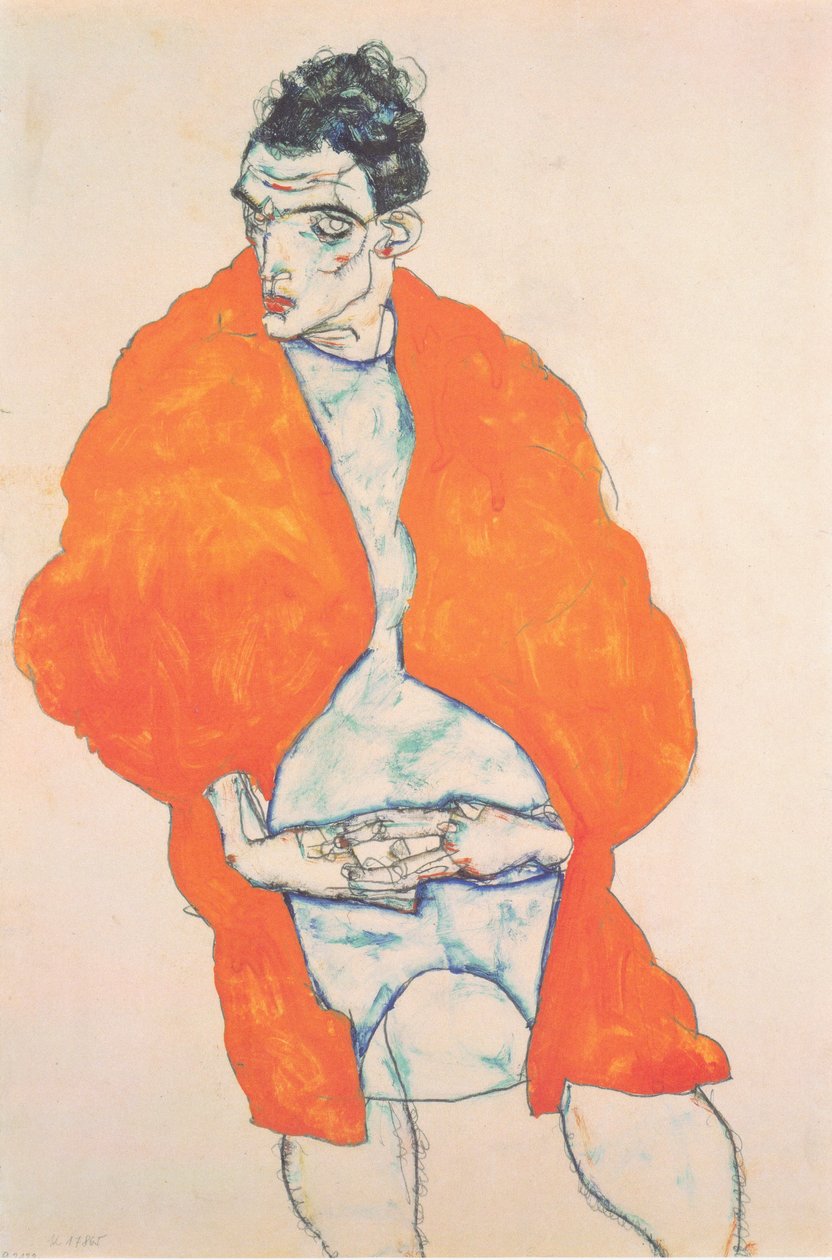 Selvportræt af Egon Schiele