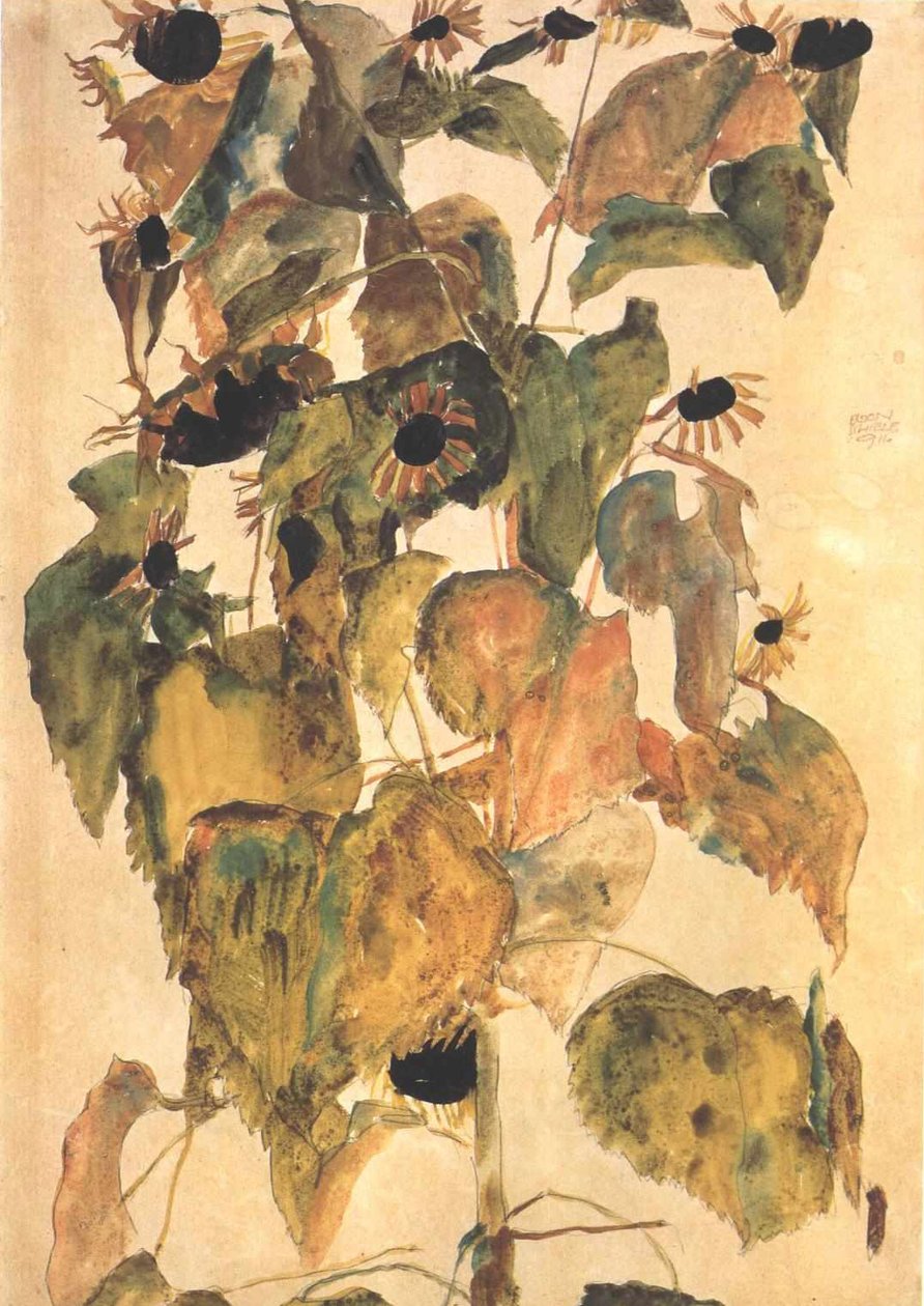 Solsikker af Egon Schiele