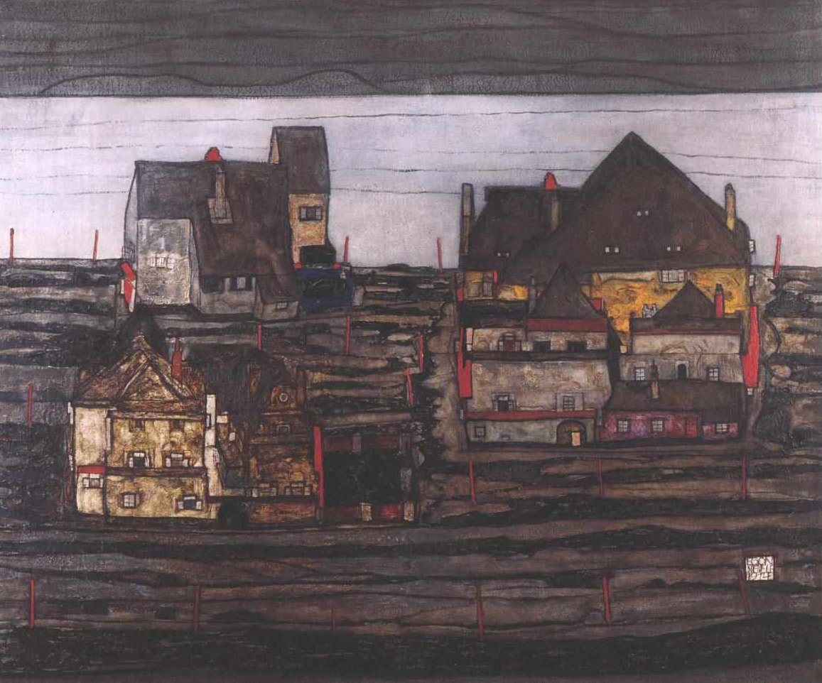 Vorstadt af Egon Schiele