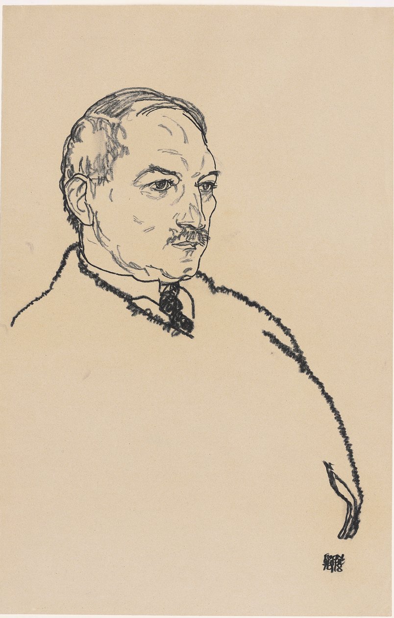 August Lederer, 1918 af Egon Schiele