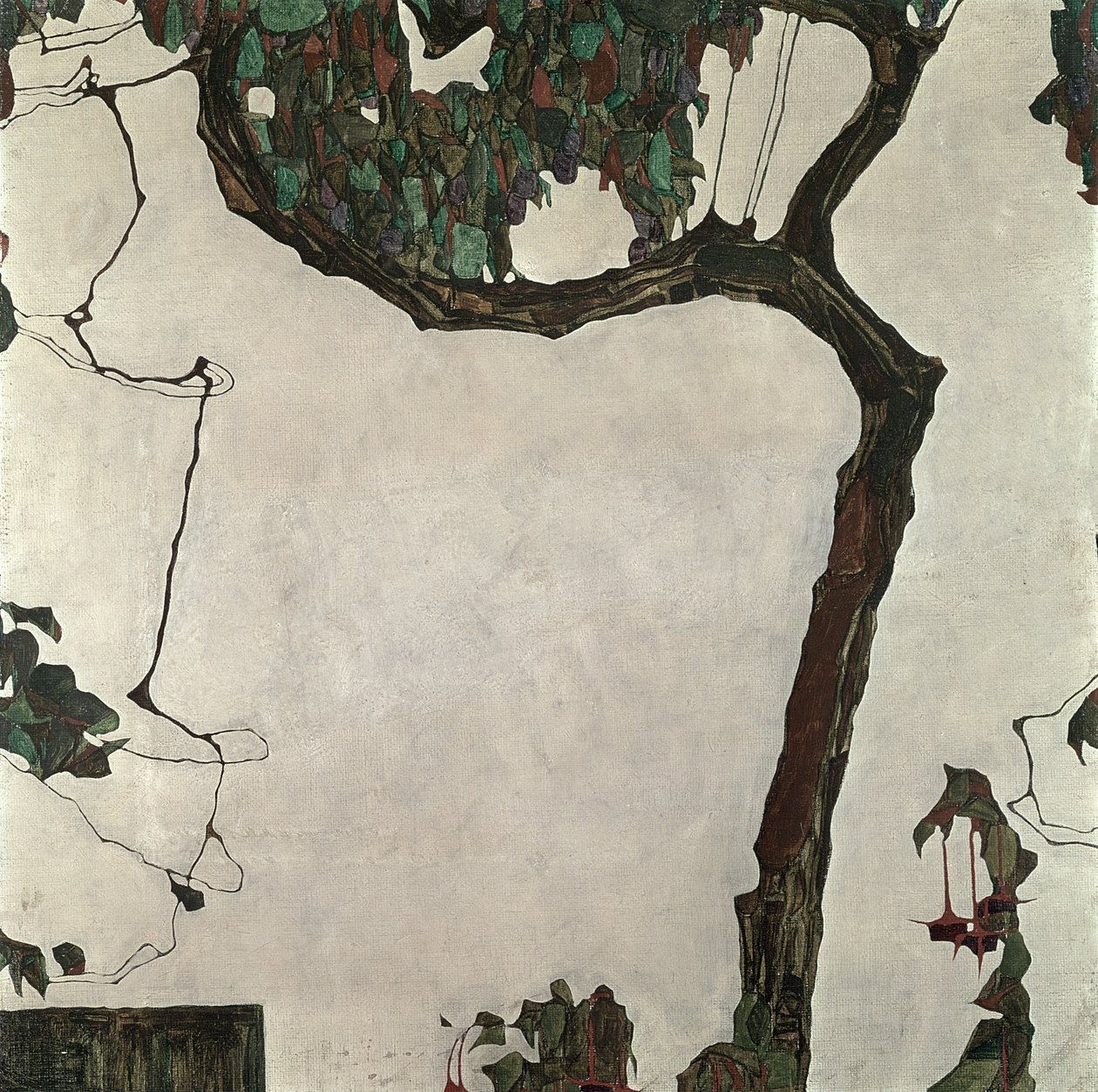 Efterårstræ, 1909 af Egon Schiele