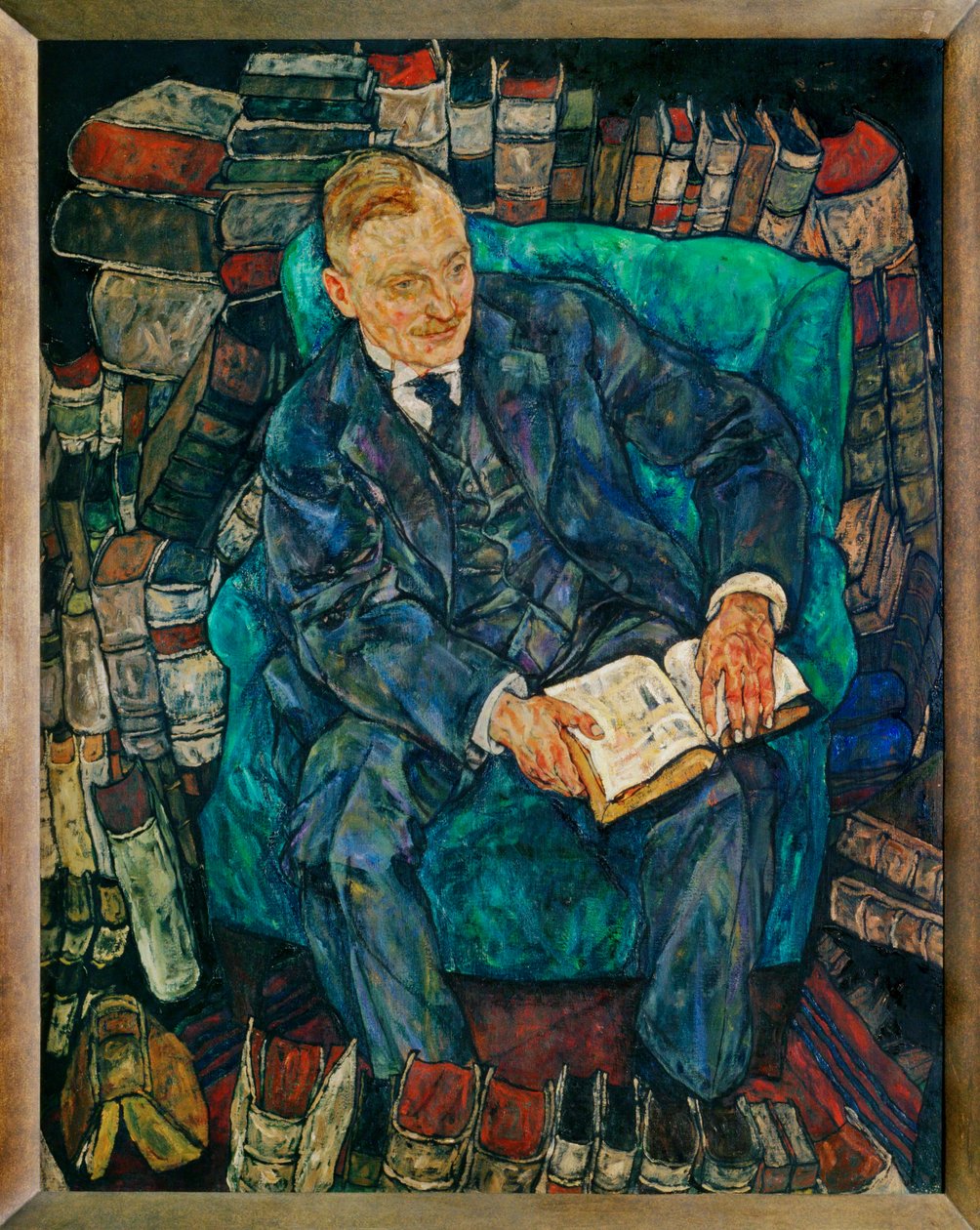 Bildnis Dr. Hugo Koller ... (maleri på lærred) af Egon Schiele