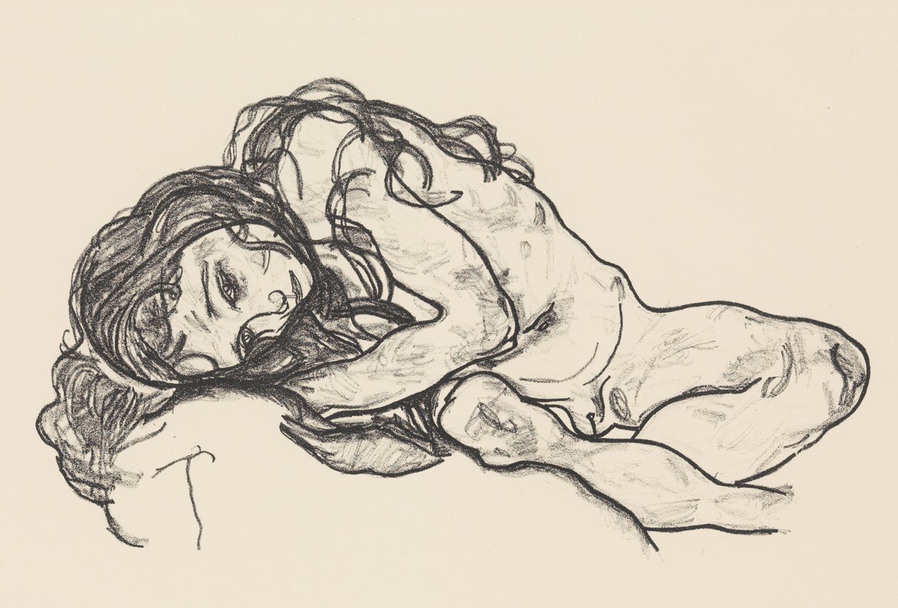 Pige, 1918. af Egon Schiele
