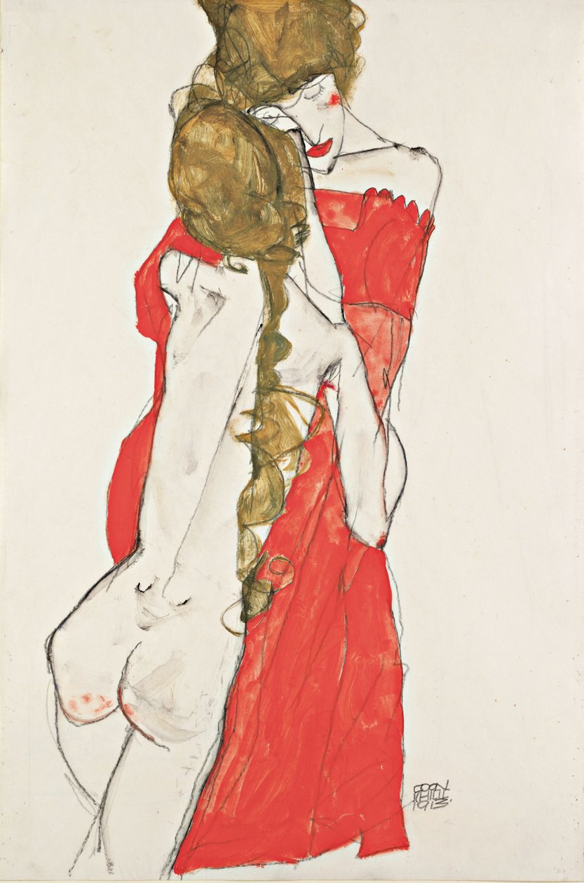Mor og Datter, 1913 af Egon Schiele