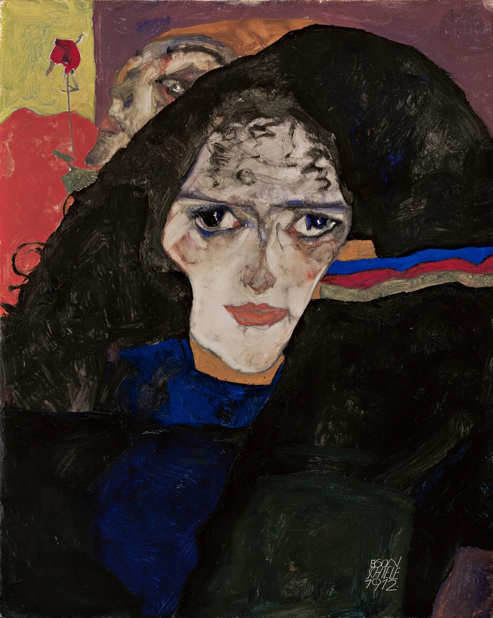 sørgende kvinde, 1912 af Egon Schiele