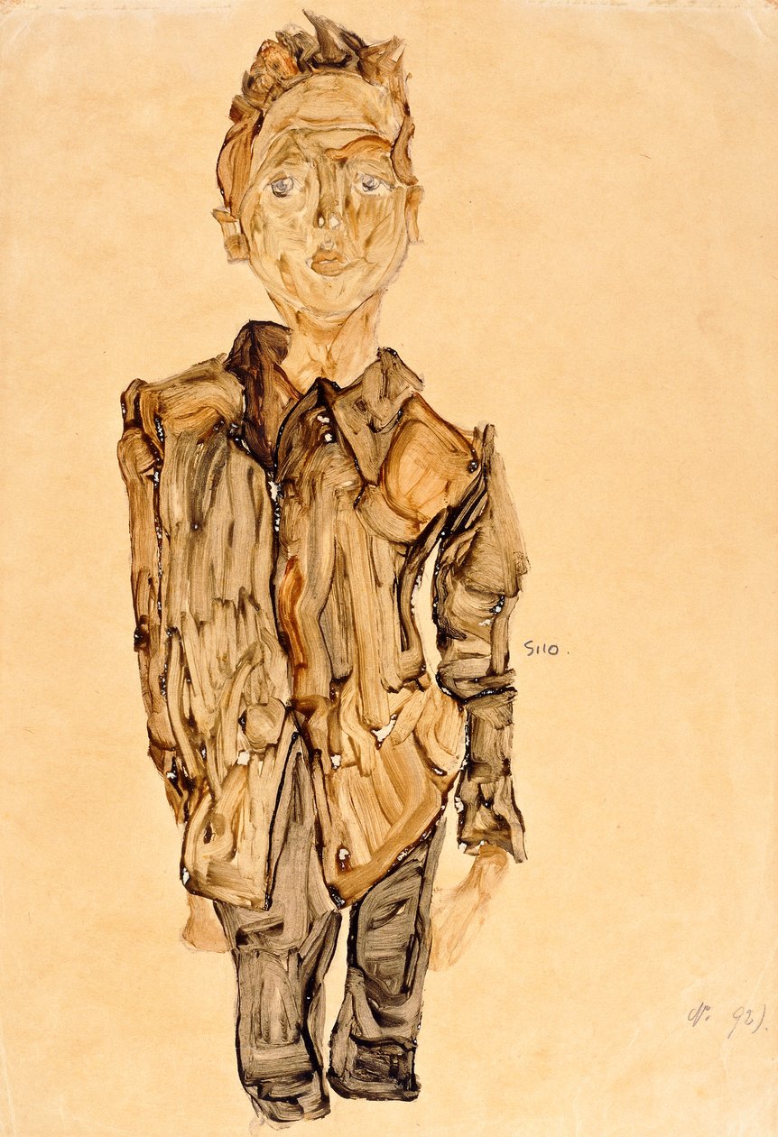 Portræt af en ungdom, 1910 af Egon Schiele