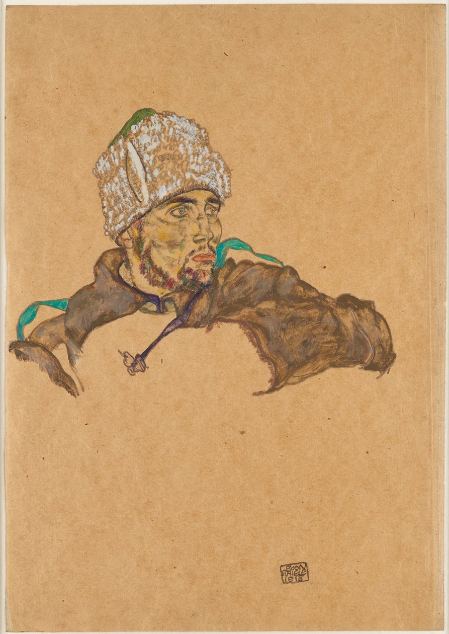 russisk krigsfange af Egon Schiele