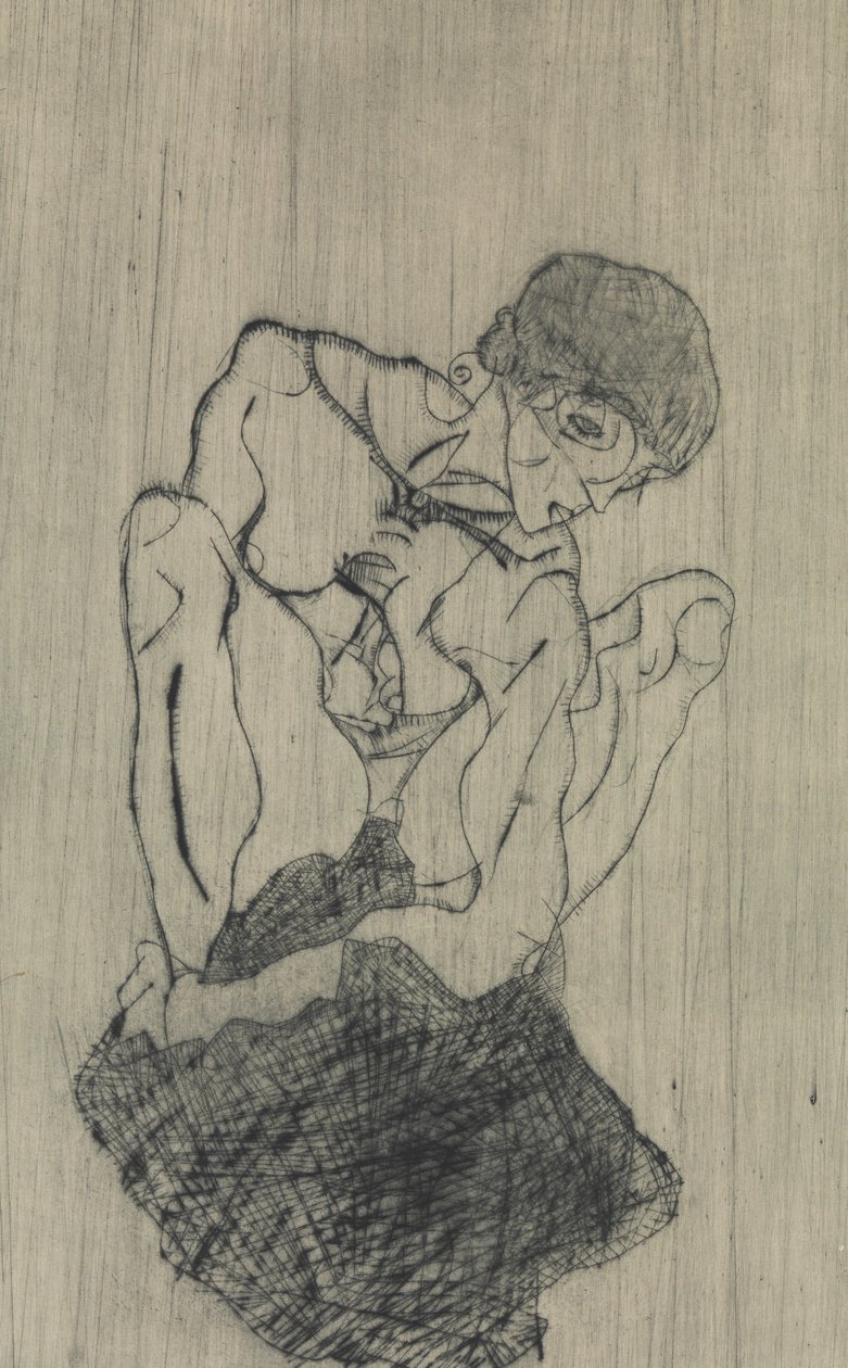 Sorg, 1914. af Egon Schiele