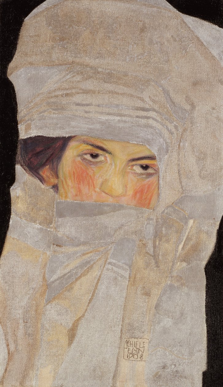 Kunstnerens søster, Melanie, 1908 af Egon Schiele