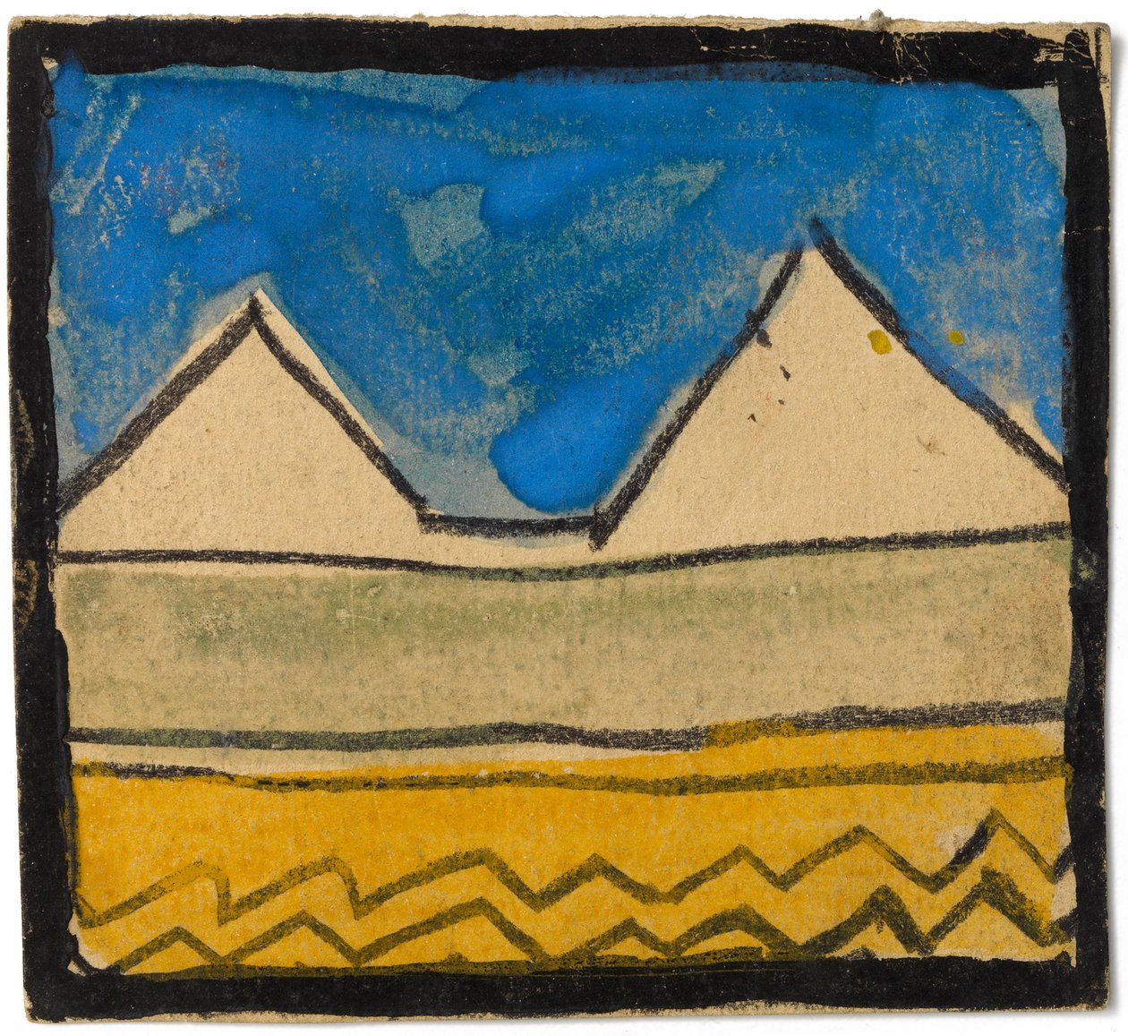 Vægdekorationsdesign, 1918 af Egon Schiele