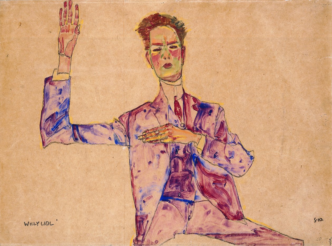 Willy Lidl, 1910 af Egon Schiele