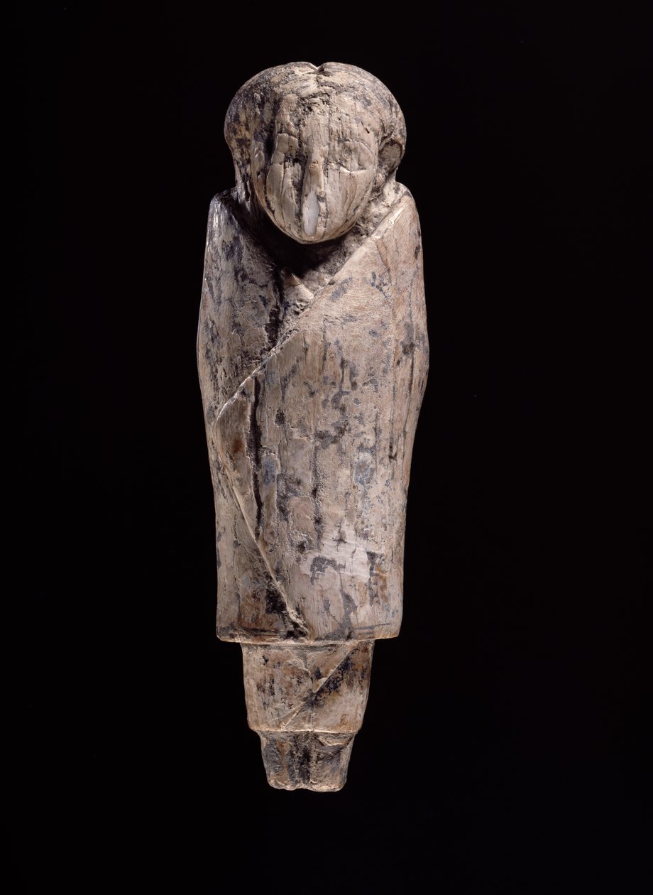 Elfenbensstatuette af en kvinde (udskåret flodhesteelfenben) af Egyptian
