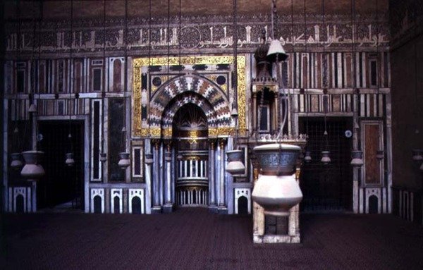 Udsigt over mihrab og minbar af Egyptian