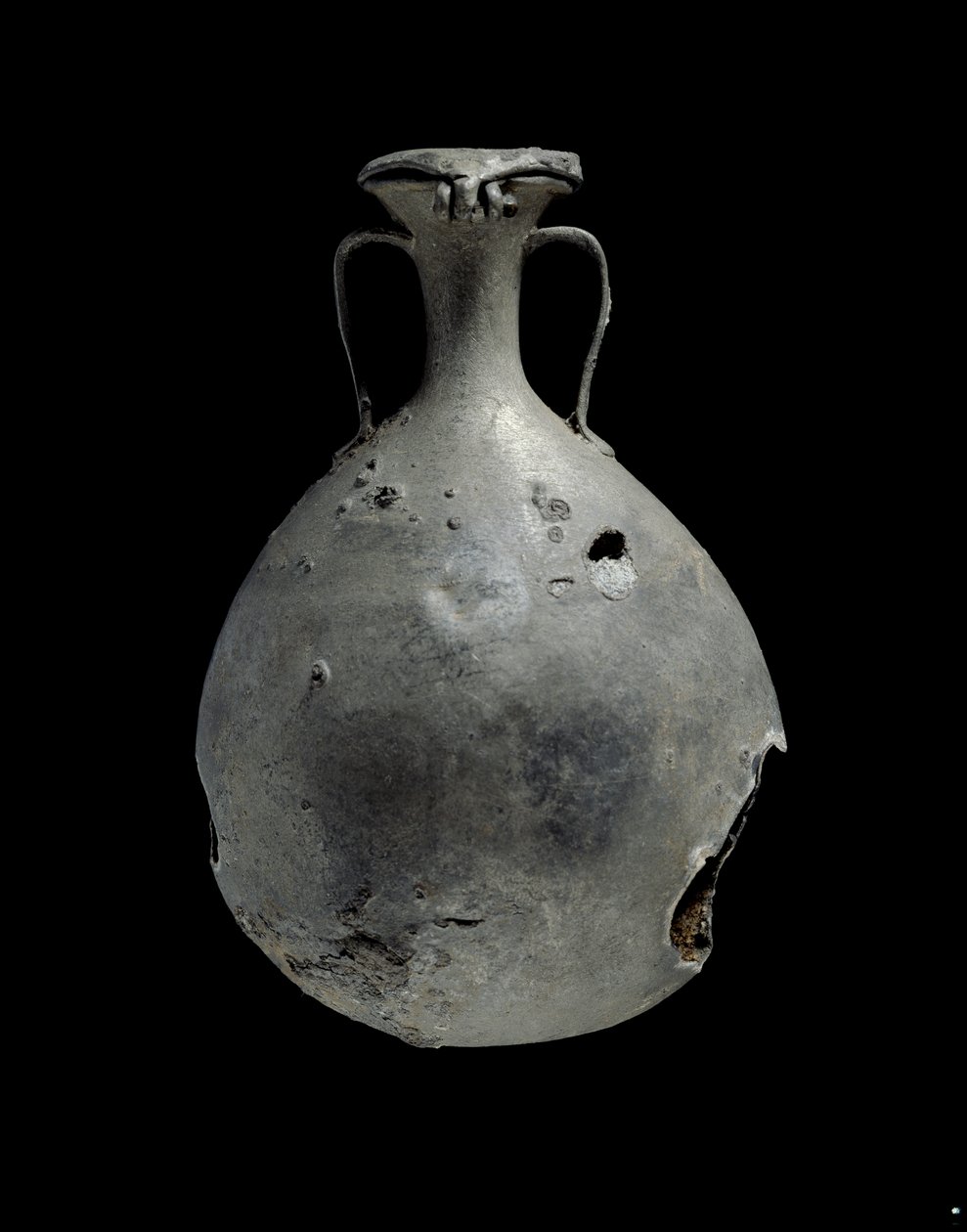 Tin-bly legering kolbe med låg tin-bly legering af Egyptian 18th Dynasty