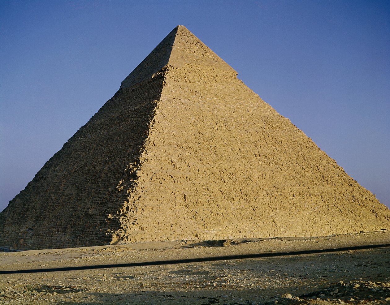 Khafre-pyramiden (2520-2494 f.Kr.) ca. 2589-30 f.Kr. af Egyptian 4th Dynasty