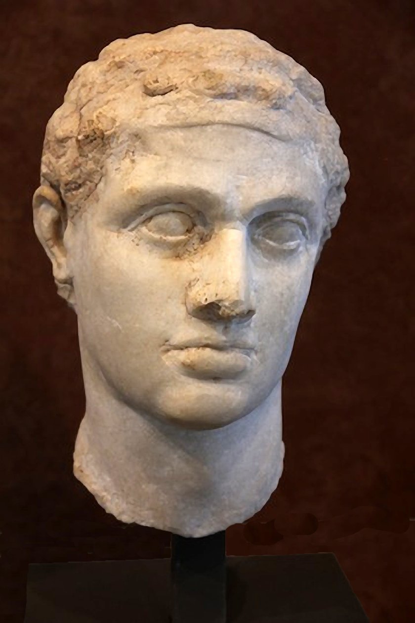 Ptolemæus XII af Egypten marmor af Egyptian Ptolemaic Period
