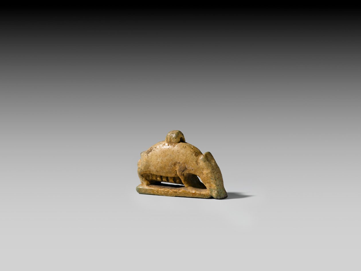 Amulet af en so (fajance) af Egyptian