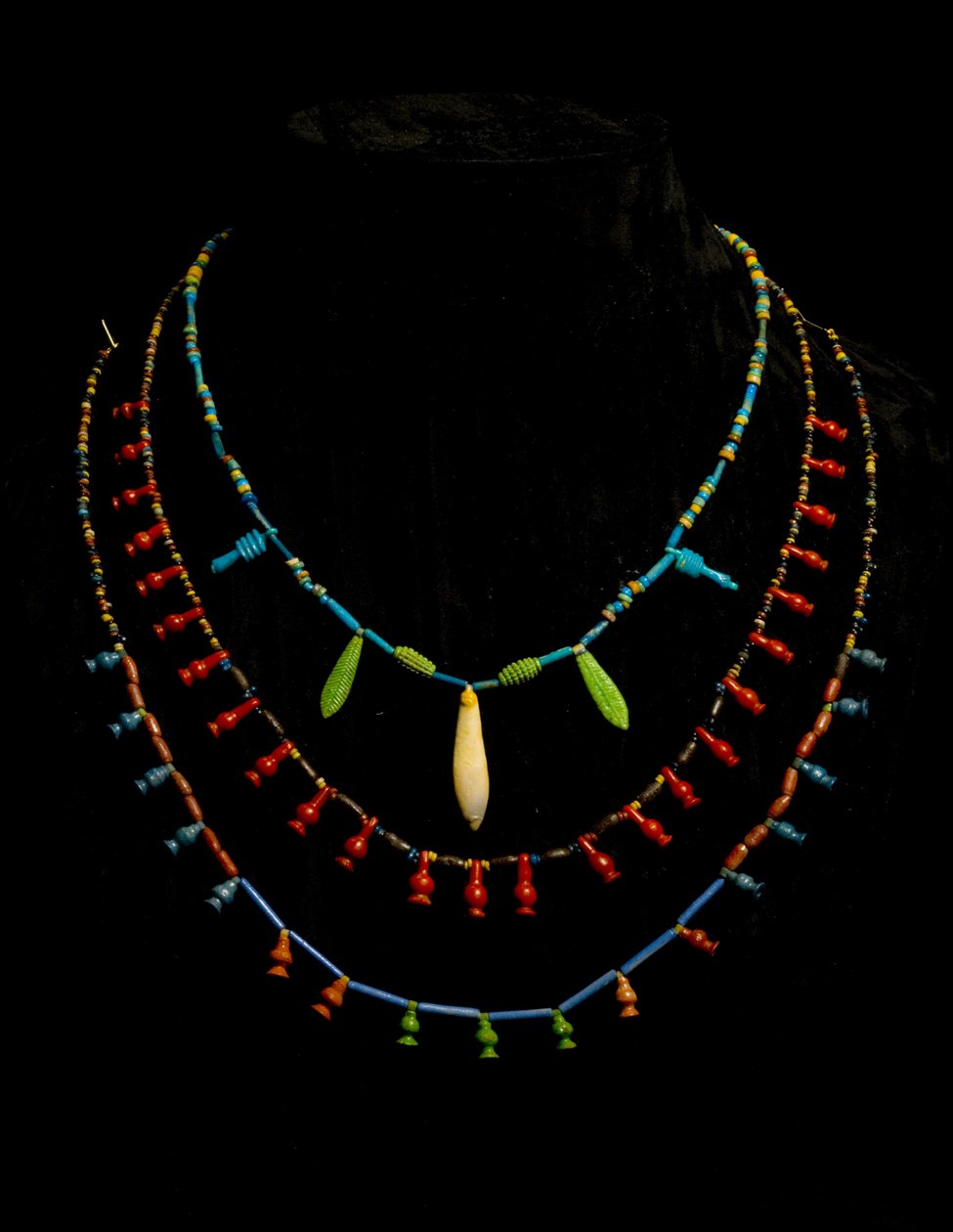 Perlehalskæder, New Kingdom (fajance) af Egyptian 18th Dynasty