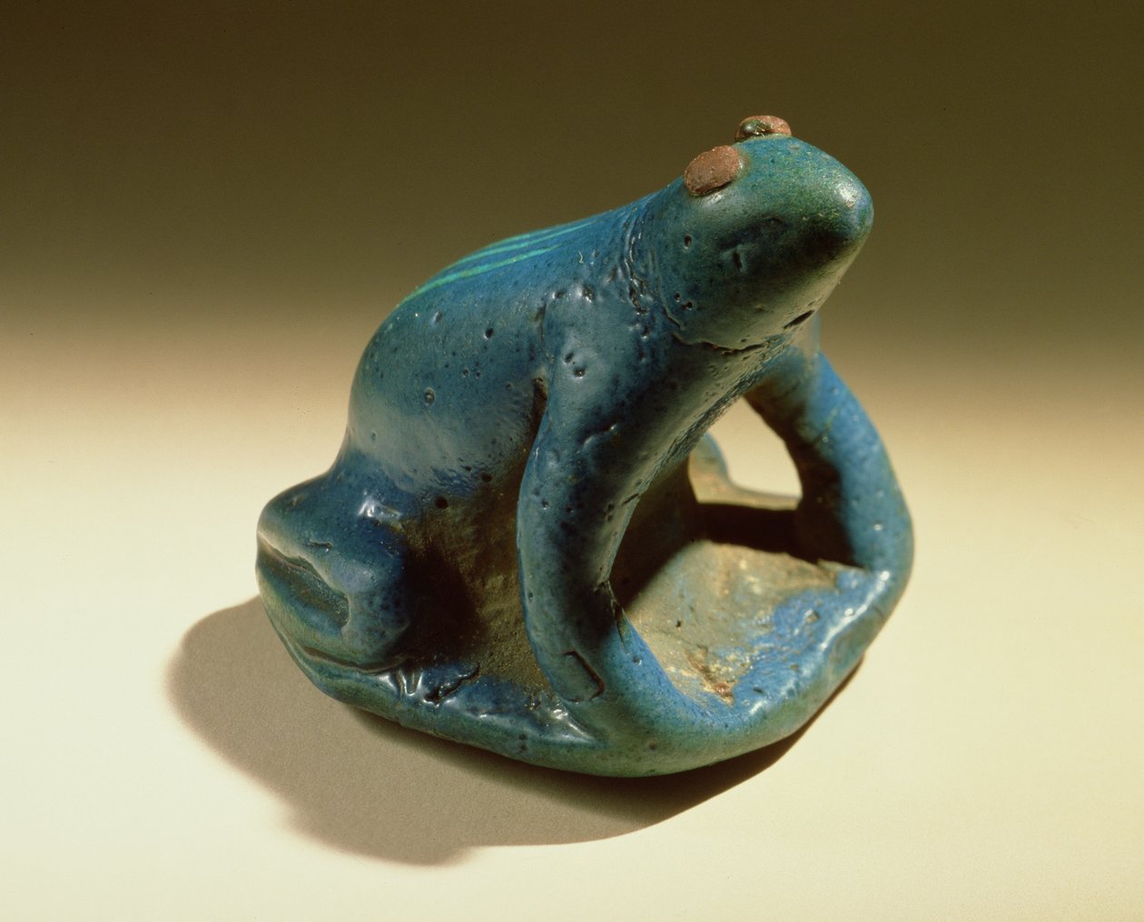 Frog, New Kingdom, ca. 1390-53 f.Kr. (fajance) af Egyptian 18th Dynasty