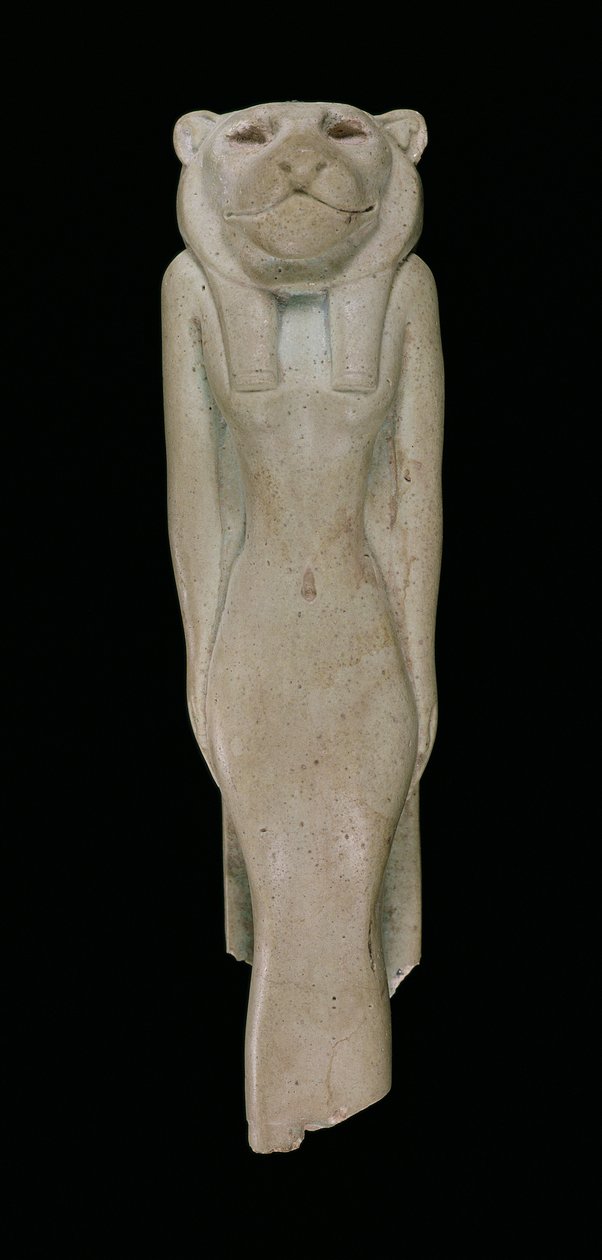 Gudinde Sakhmet (fajance) af Egyptian 18th Dynasty