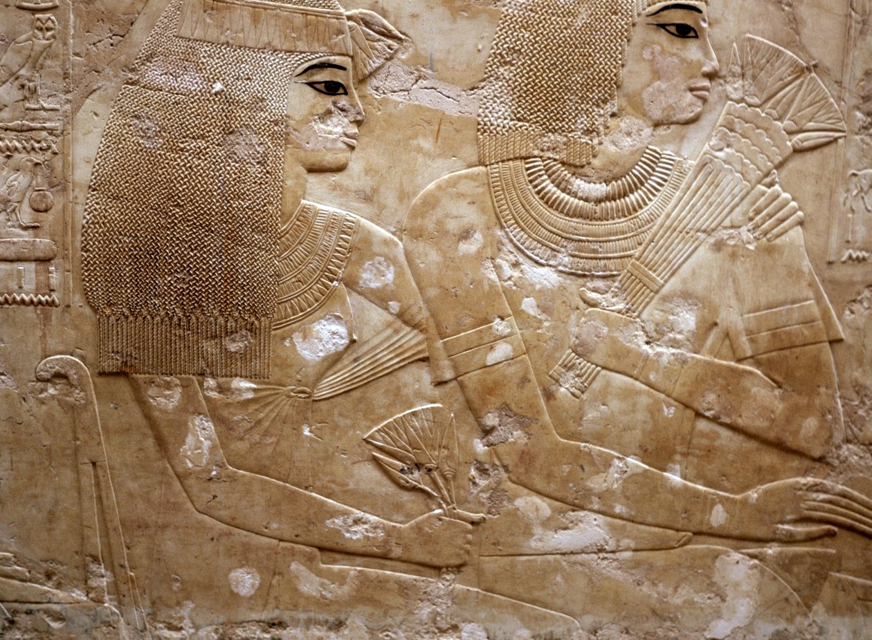 Ramose og hans kone (lettelse) af Egyptian 18th Dynasty