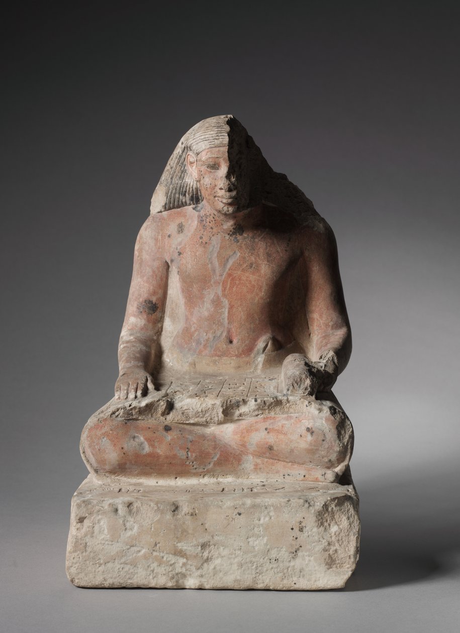 Siddende skribent af Medthu, ca. 1479-1425 f.Kr af Egyptian 18th Dynasty