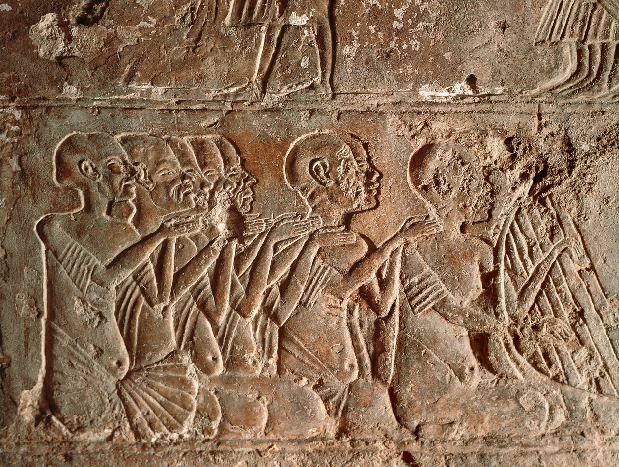 Sangere og harpespillere, aflastning af Egyptian 18th Dynasty
