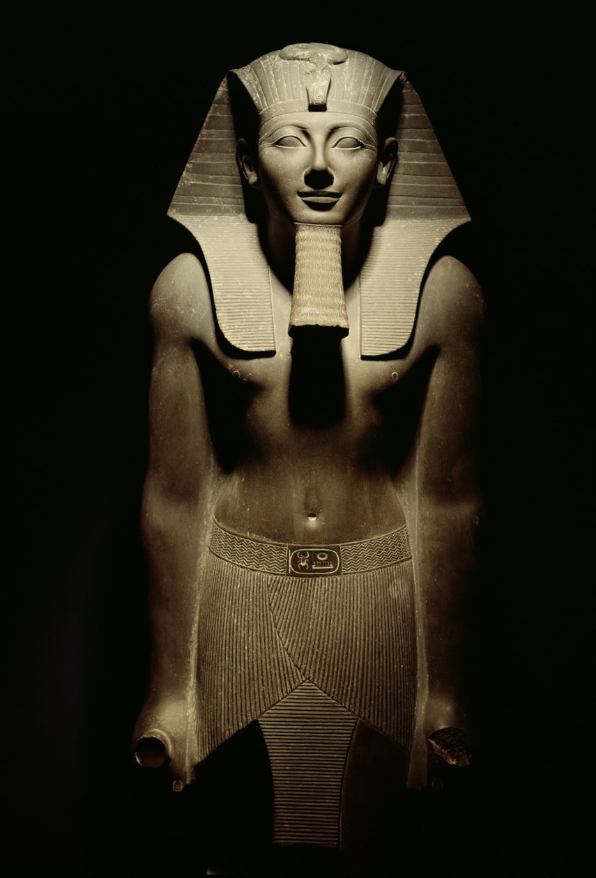 Tuthmosis III (ca. 1490-39 f.Kr.) (basalt) af Egyptian 18th Dynasty