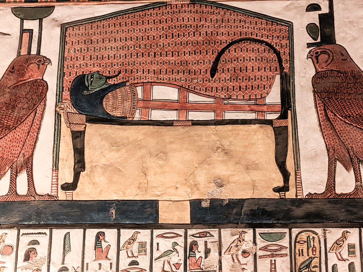 Horus Tomb Nefertari (vægmaleri) af Egyptian 19th Dynasty