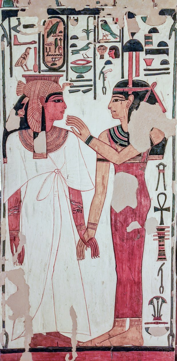 Nefertaris grav. (vægmaling) af Egyptian 19th Dynasty