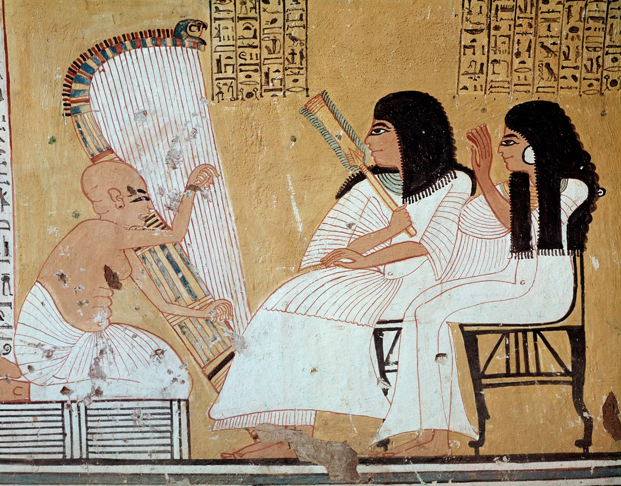 Musikere (fresko af Egyptian 20th Dynasty