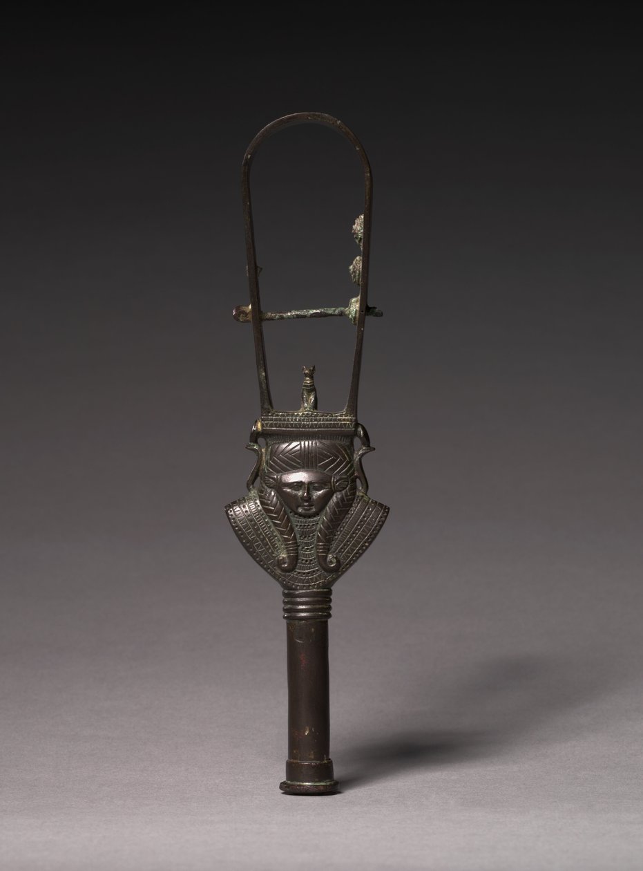 Buet Sistrum, 380-343 f.Kr af Egyptian 30th Dynasty