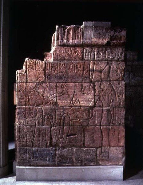 Mur af Aspelta (sten) af Egyptian Egyptian