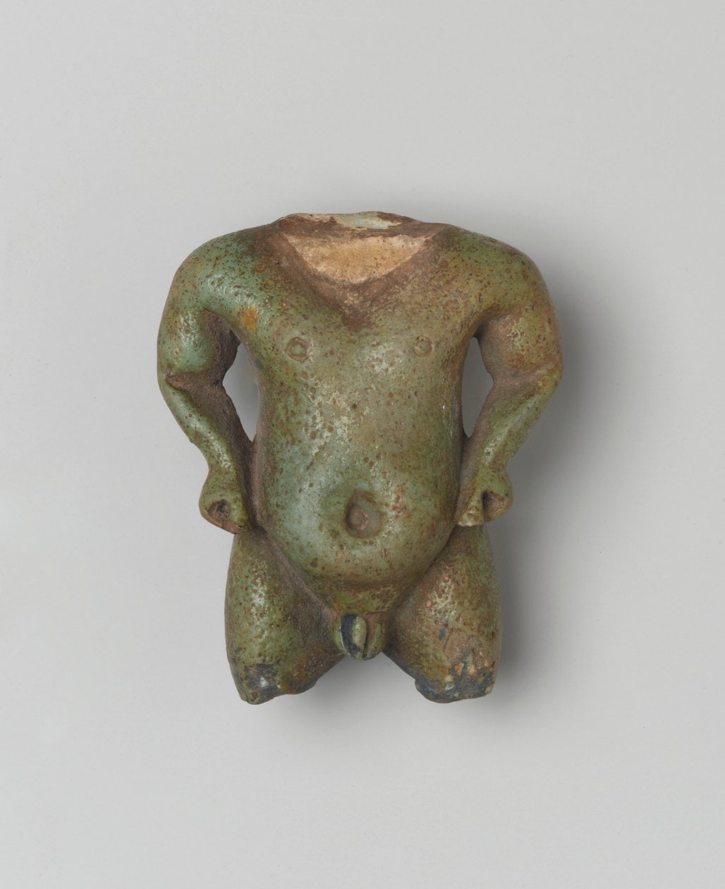 Fragmentær amulet af Pataikos, 1539-30 f.Kr. (fajance) af Egyptian School