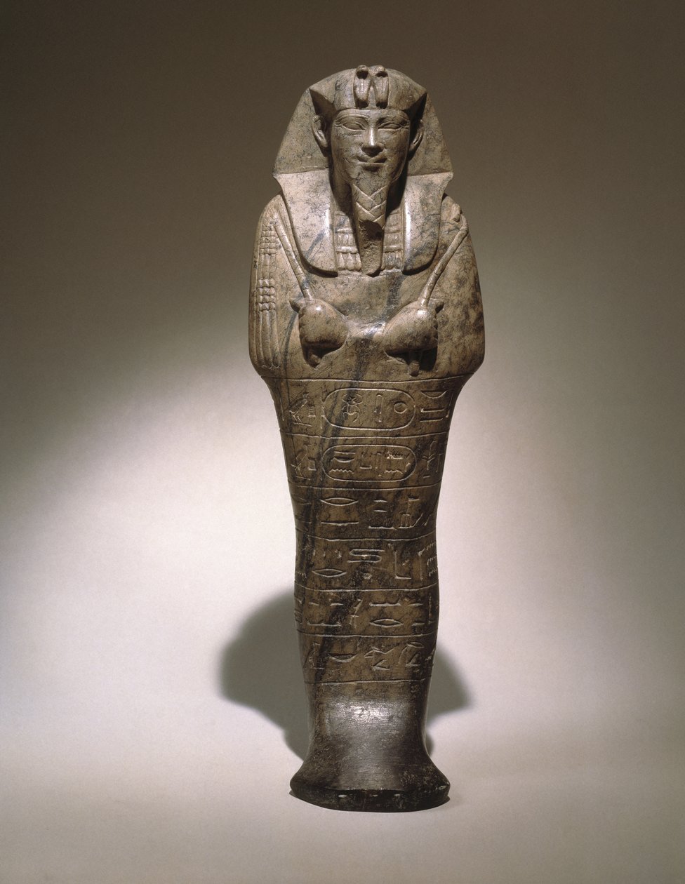 Ushabti af Senkamanseken, fra Etiopien (grå kalksten) af Egyptian School
