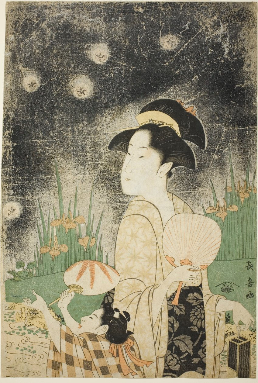 At fange ildfluer af Eishōsai Chōki