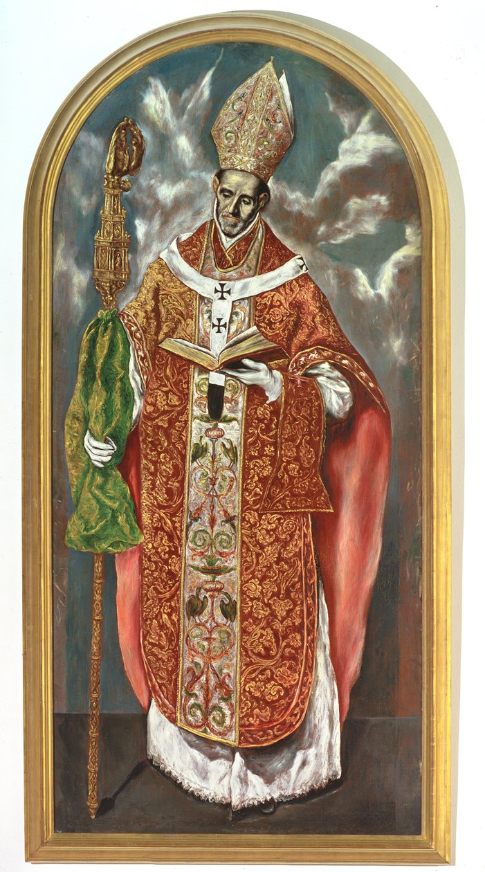 Saint Ildefonsus, en kopi af originalen i Escorial af El Greco
