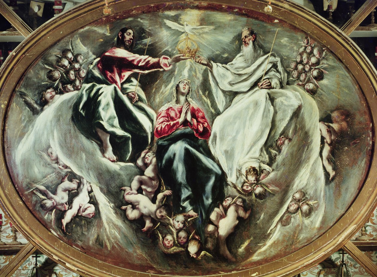Jomfruens kroning, 1597-1603 af El Greco