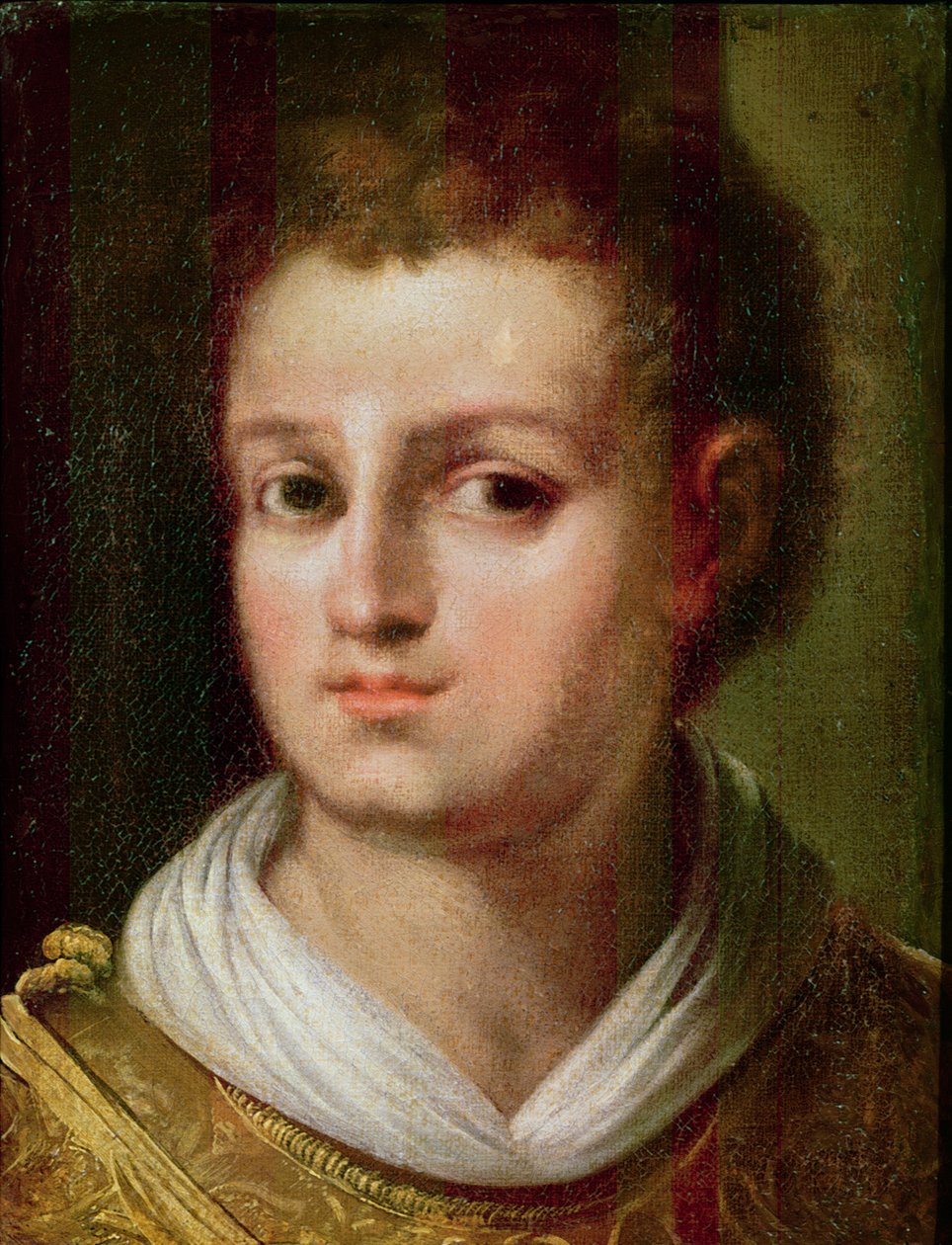 Selvportræt som Sankt Stefan af El Greco