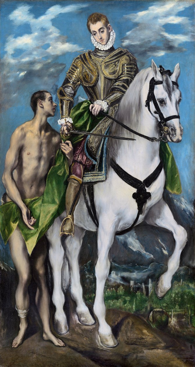 Sankt Martin og tiggeren, 1597-99 af El Greco