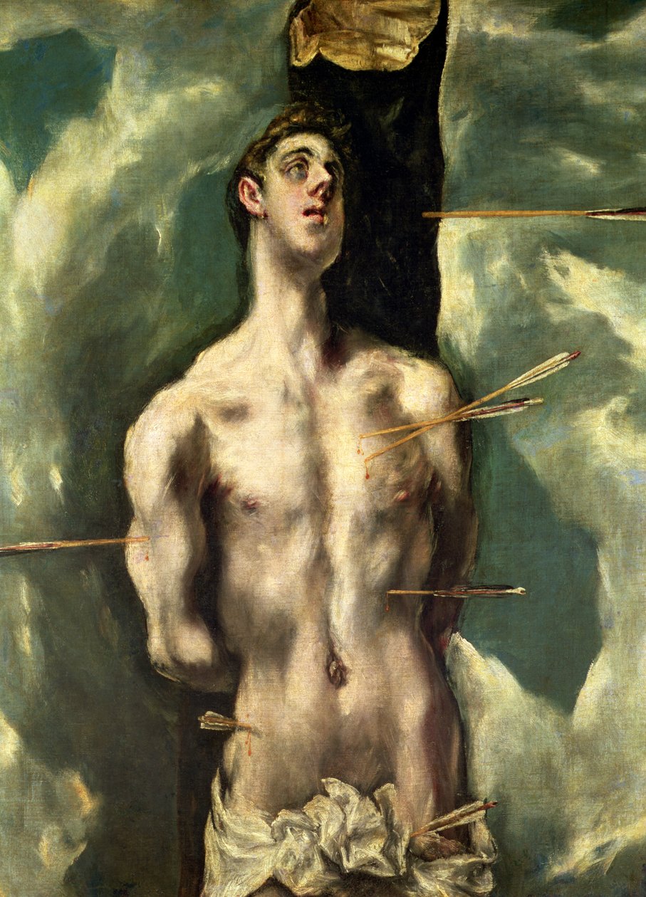 Sankt Sebastian, ca. 1600-25 af El Greco