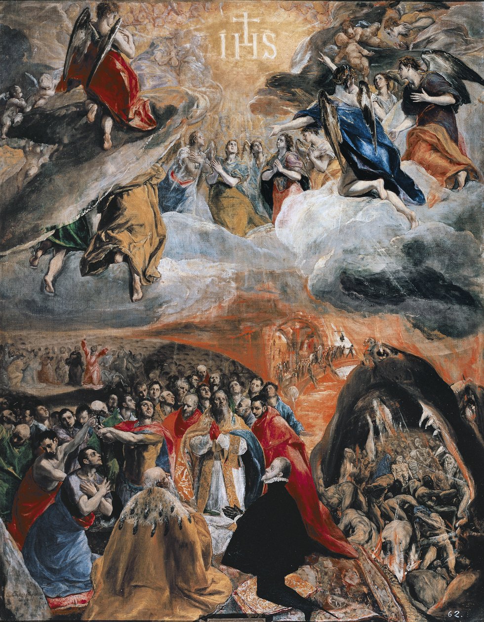 Tilbedelsen af Jesu navn, ca. 1578 af El Greco