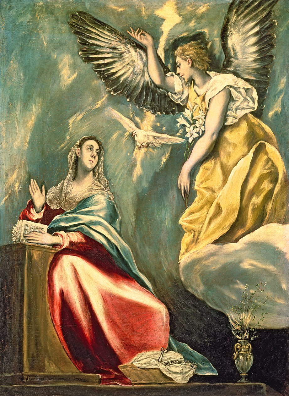 Bebudelsen, c.1595-1600 af El Greco
